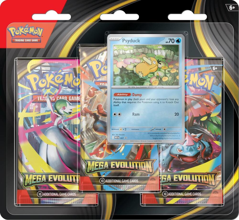 Mega Evolution 3-Pack Blister (Psyduck)
