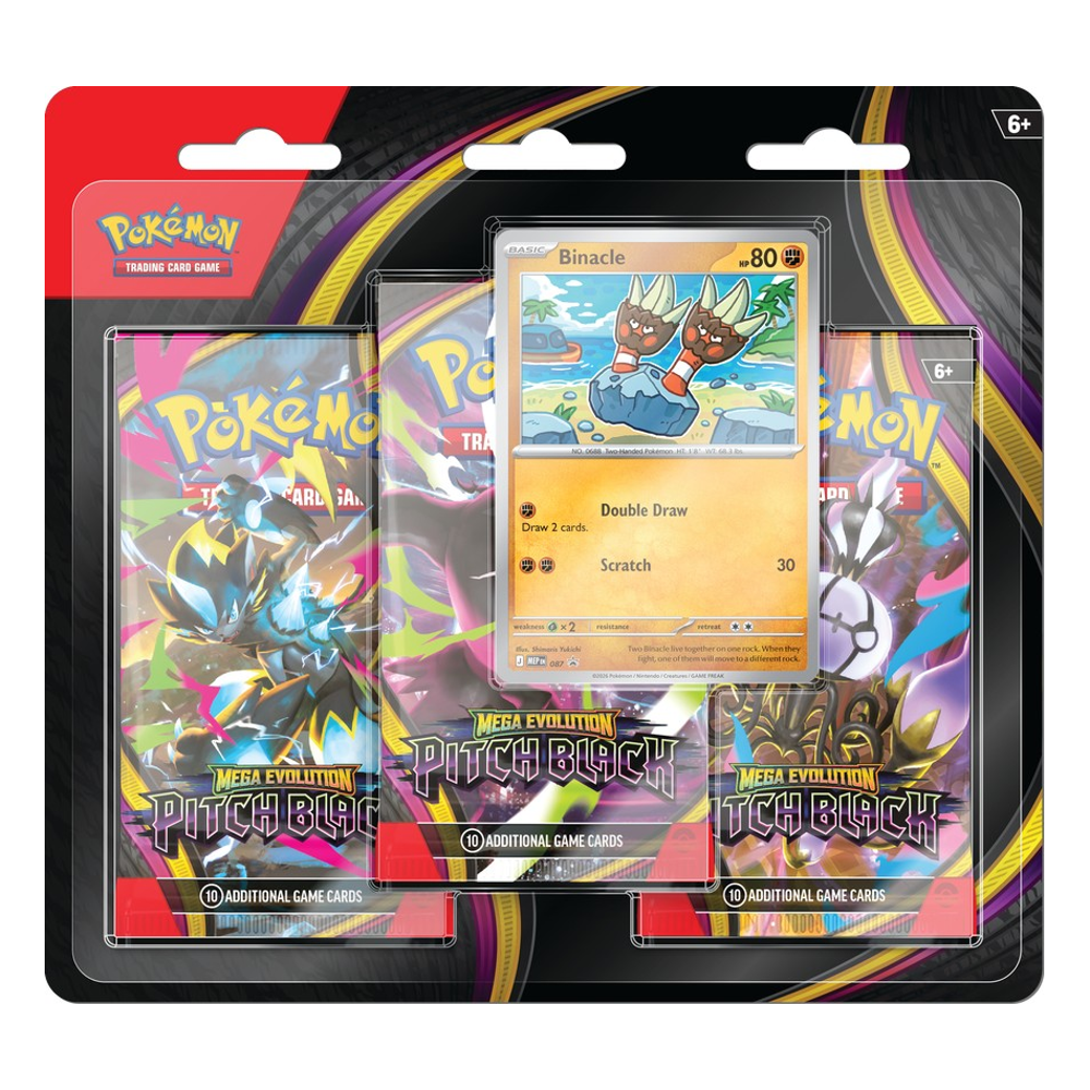 Pitch Black 3-Pack Blister (Binacle)