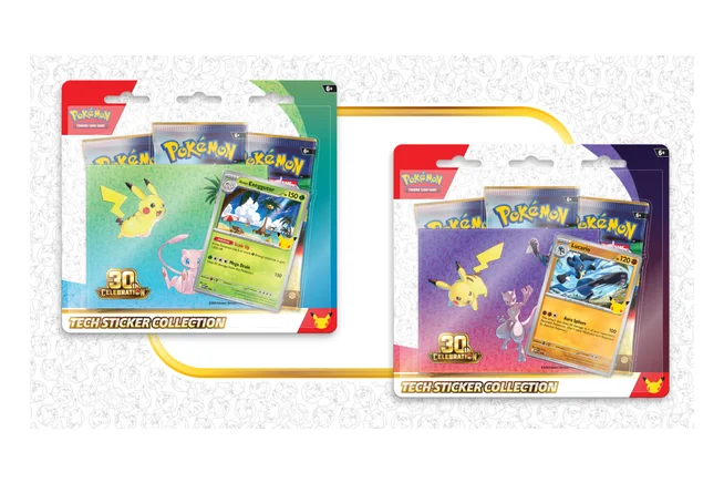 Pokémon TCG: 30th Celebration Tech Sticker Collection (3 Booster Packs)